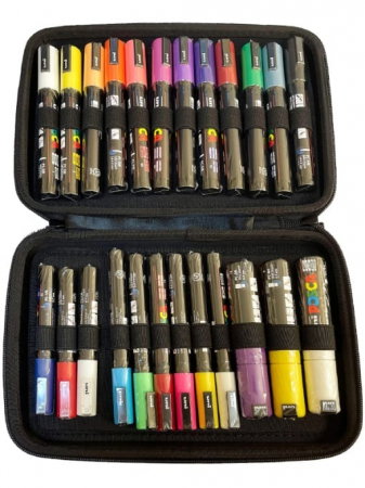 MARKER UNI POSCA MAPA TEXTILA 24 CULORI / SET M1213 [1]