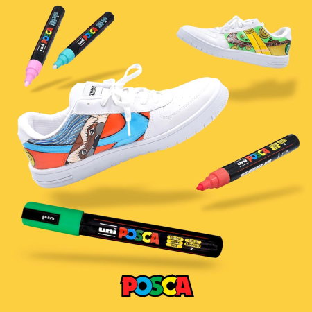 MARKER UNI POSCA PC-5M 1.8-2.5 MM 8 CULORI/SET CULORI PASTEL M1487 [6]