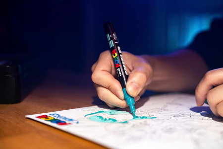 MARKER UNI POSCA PC-5M 1.8-2.5MM  8 CULORI/SET MANGA HERO  M1644 [2]