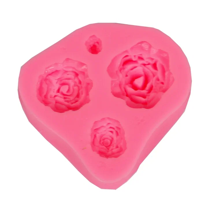 HOBBY - MATRITA MULAJ SILICON 7*6.5*1.8CM 4 TRANDAFIRI 28201/JSD056
