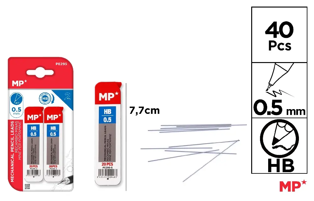 INSTRUMENTE DE SCRIS - MINA CREION IPB 0.5MM HB, 20 BUC 2/SET PE295
