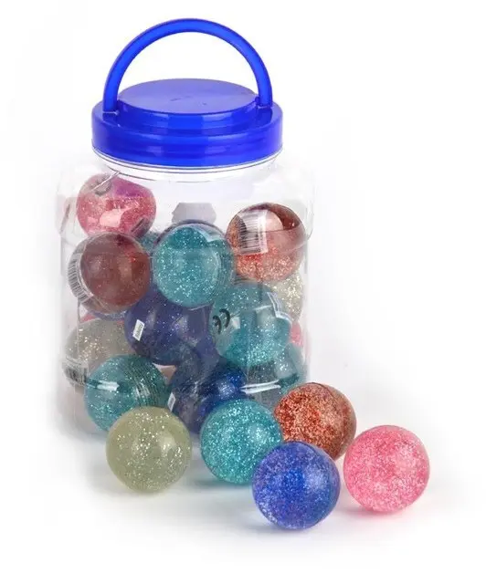 Jucarii - Mingiuță Săritoare cu Glitter 4,5cm