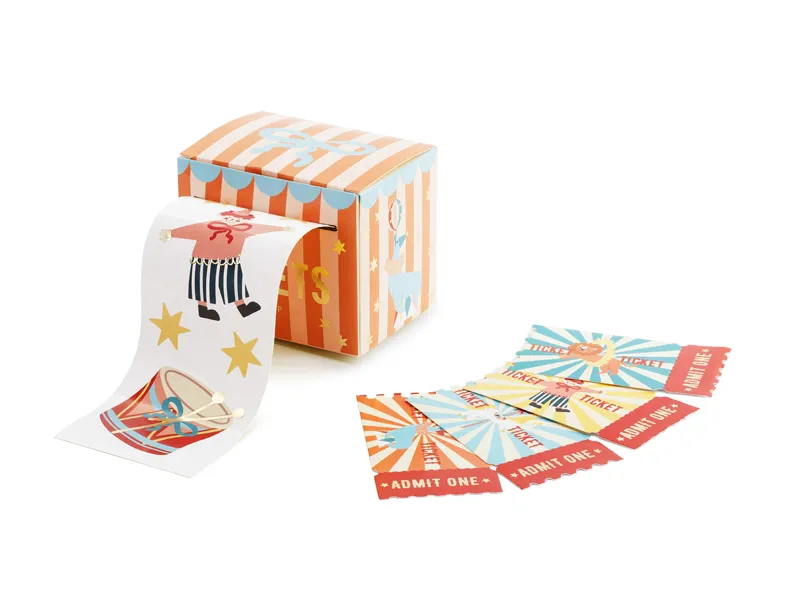 Stickere pt copii - Mini Rolă Stickere Circ 36 buc Circus Mix