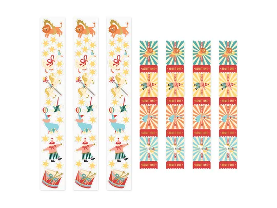 Mini Rolă Stickere Circ 36 buc Circus Mix [4]
