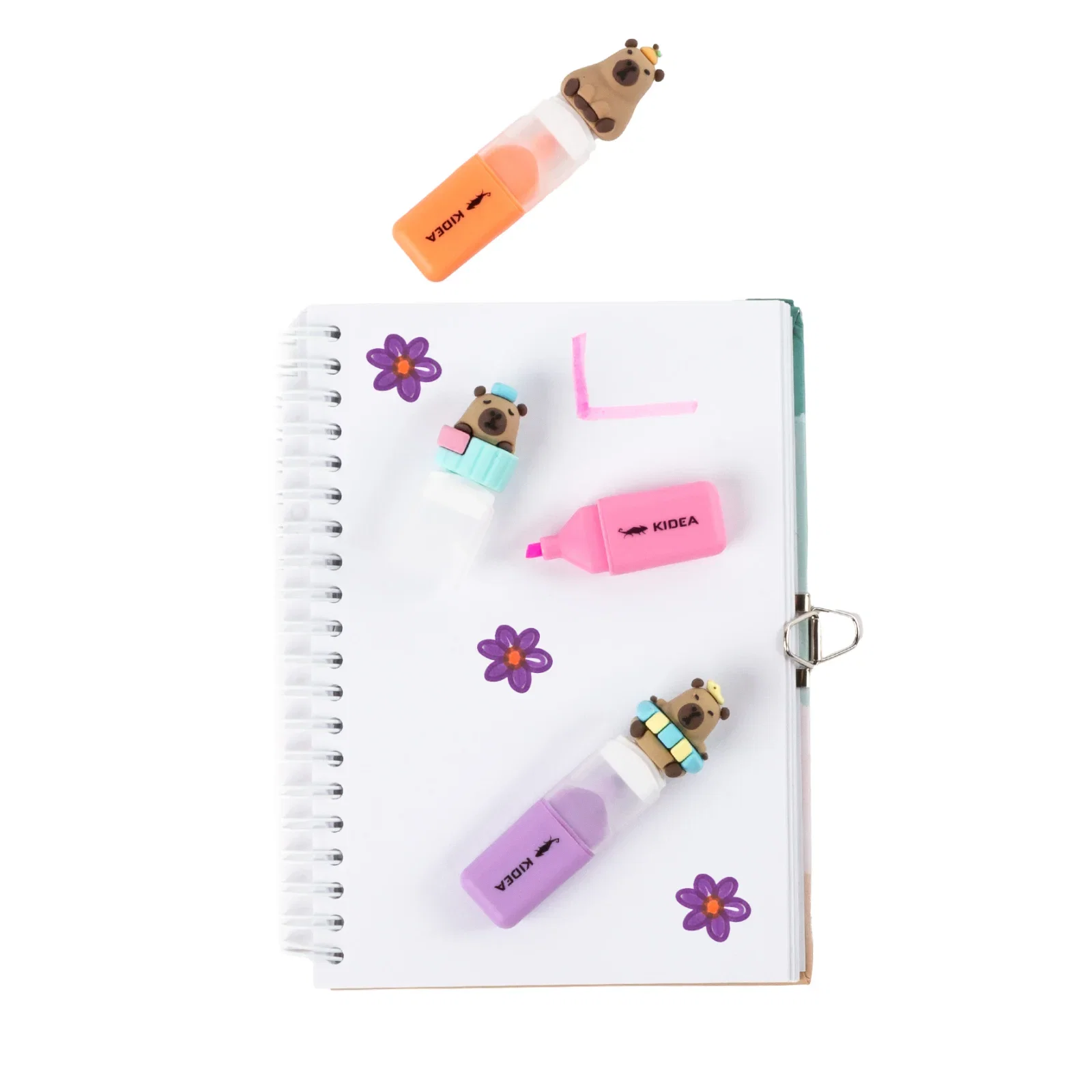 Set 3 Mini Textmarkere Capybara Kidea ZFK3KA [1]