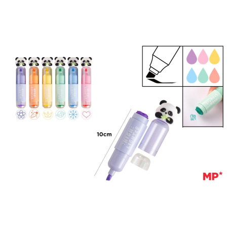 Articole papetarie pentru copii - Mini Textmarker Fantasy IPB Panda PE556-02