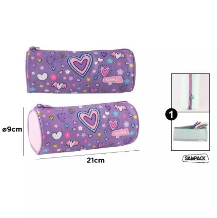 Penare, Etuiuri, Necessaire - NECESSAIRE IPB 21*7.5CM 1 COMPARTIMENT SAMPACK HOLOGRAFIC PA1071