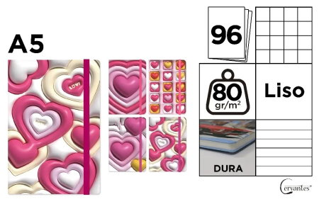 AGENDE, CALENDARE, PLANNERE - NOTES IPB A5 CERVANTES CU ELASTIC PB829-84