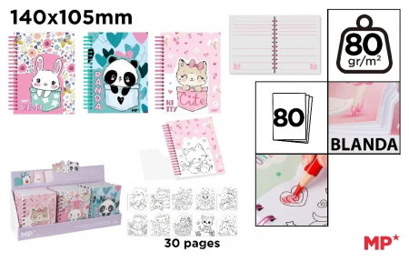 Agende nedatate - NOTES IPB A6 SPIRA DUBLU CREATIV PB837-03
