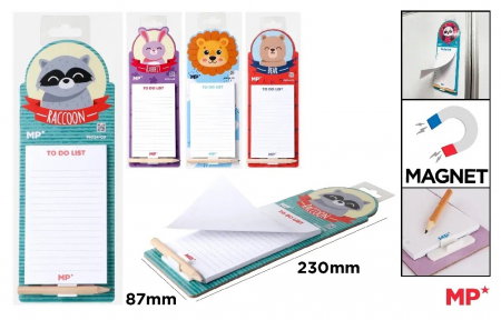 Notite autoadezive - NOTES MAGNETIC IPB CU CREION 8.7*2.30CM ANIMALE PN124-09