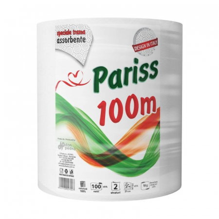 Prosoape din hartie - OVM PROSOP HARTIE 100M celuloza alb, 17 gr/mp, 2 straturi