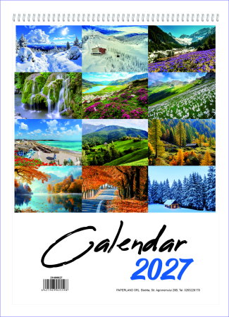 Calendare 2027 - Calendar Perete Imagini 2027 21400027 42x30cm