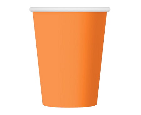 Pahare Carton Orange 250ml 6/set PF-KPPM Godan [1]