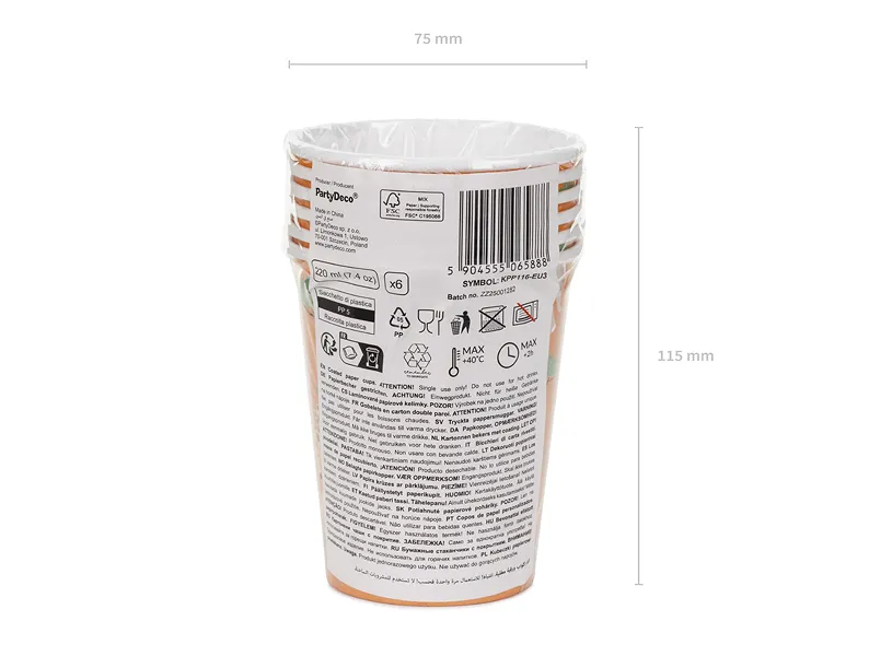 Pahare Carton Safari 220ml 6 buc KPP116-EU3 [3]