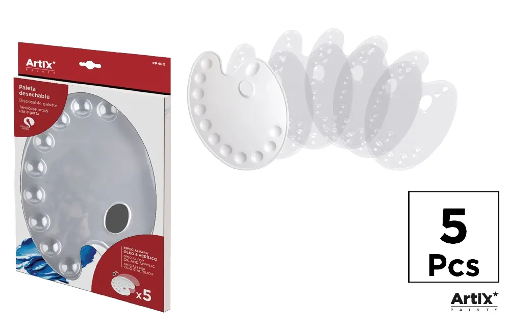 RECHIZITE SCOLARE IPB - PALETA PICTURA IPB ALBA 5/SET PP402