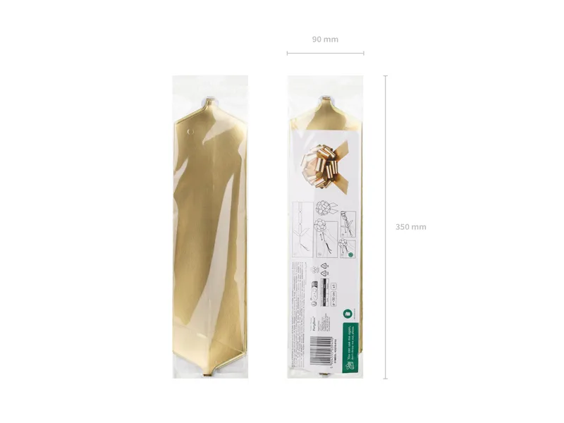 Panglică Decorativă DIY Light Gold 30cm KOZ1S-019J [2]