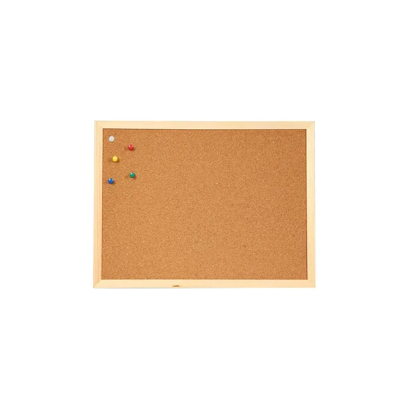 MIJLOACE DE PREZENTARE - Panou Pluta Rama Lemn 40x60 cm Office 1