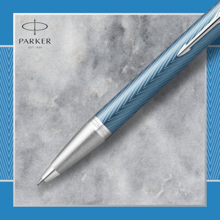INSTRUMENTE SCRIS DE LUX SI CADOURI - PARKER PIX IM PREMIUM ALBASTRU-ARGINTIU CT 160445