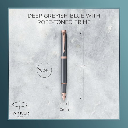 Stilou Parker IM Finishing Touch Slate Pink Gold F 161127 [7]
