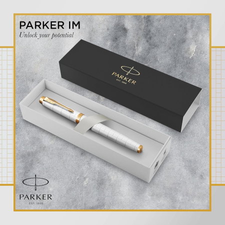 PARKER STILOU IM PREMIUM ALB PERLAT PENITA F 160425 [1]