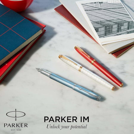 PARKER STILOU IM PREMIUM ALB PERLAT PENITA F 160425 [6]