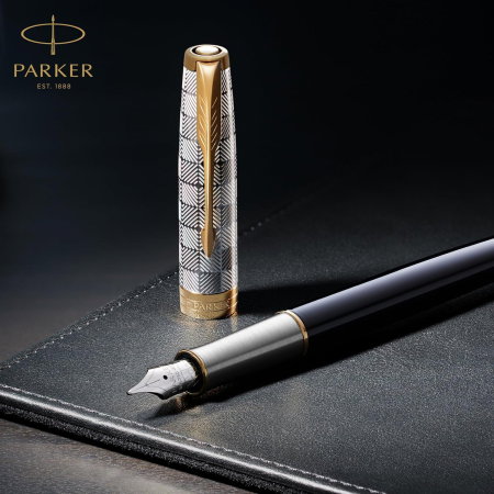 PARKER STILOU SONNET BASIC, NEGRU MAT GT, PENITA F 160104 [6]