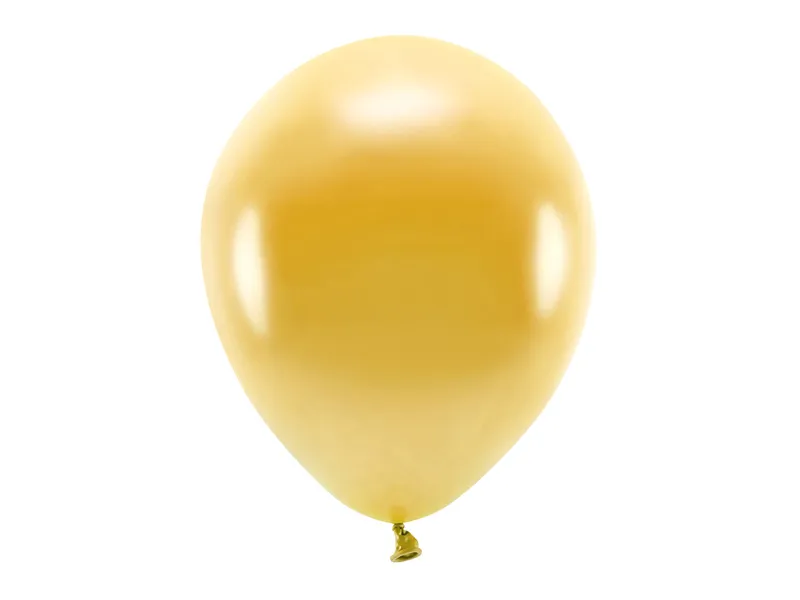 Baloane latex - BALOANE Eco Balloons 30cm, metallic, gold 10/set ECO30M-019-10