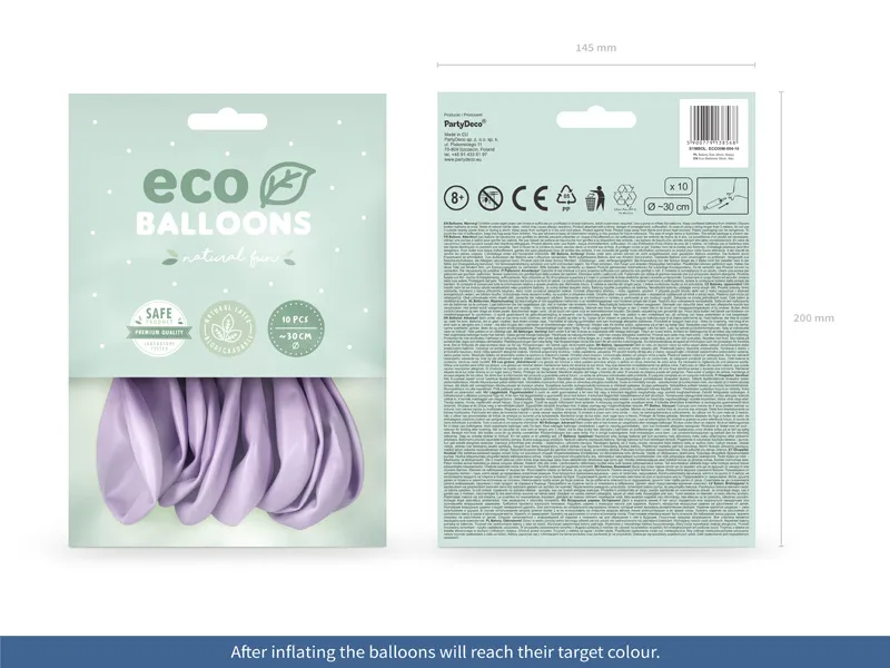 BALOANE Eco Balloons 30cm, metallic, lilac 10/set ECO30M-004-10 [1]