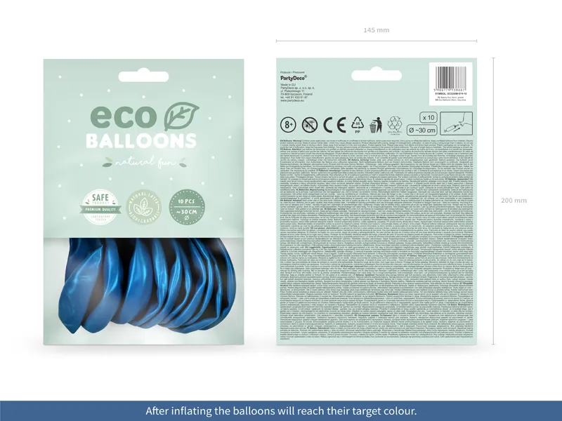 BALOANE Eco Balloons 30cm, metallic, navy blue 10/set ECO30M-074-10 [1]