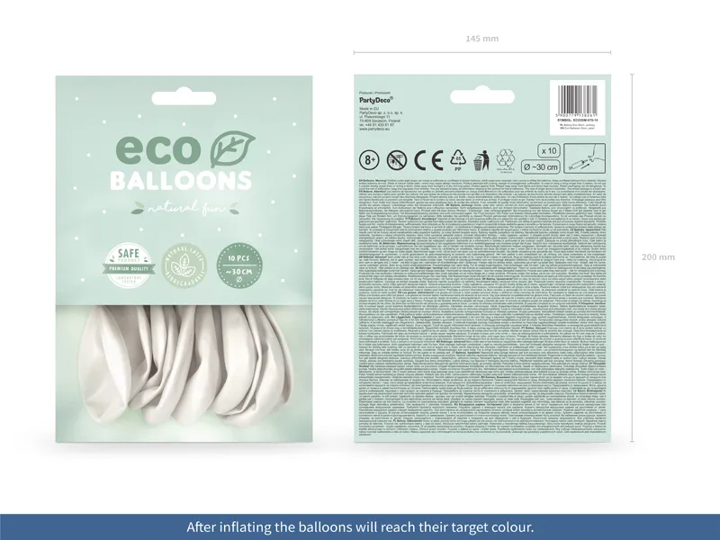 BALOANE Eco Balloons 30cm, metallic, pearl 10/set ECO30M-070-10 [1]