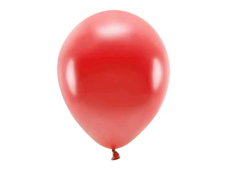 Baloane latex - BALOANE Eco Balloons 30cm, metallic, red 10/set ECO30M-007-10