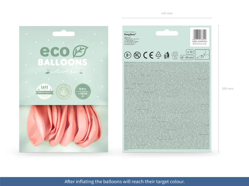 BALOANE Eco Balloons 30cm, metallic, rose gold 10/set ECO30M-019R-10 [1]