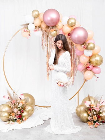 PD BALOANE Glossy Balloons 30cm rose gold 10/SET CHB1-019R-10 [1]