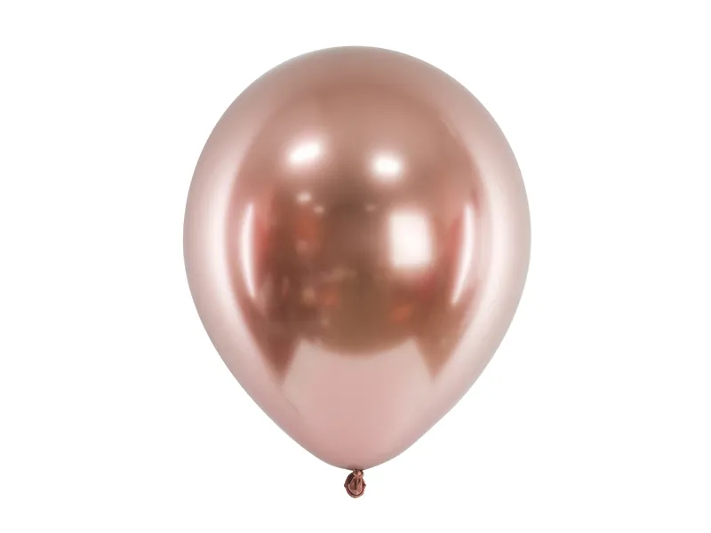Baloane de Craciun si An Nou - BALOANE Glossy Balloons 30cm, rose gold 50/SET CHB1-019R-50