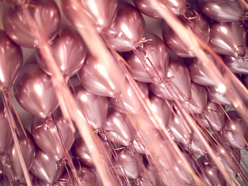 BALOANE Glossy Balloons 30cm, rose gold 50/SET CHB1-019R-50 [5]