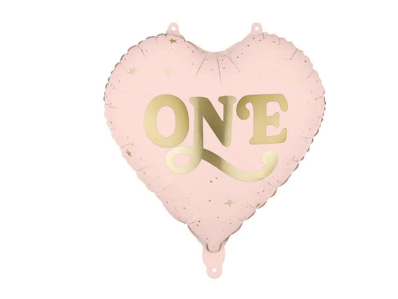 Baloane si accesorii - BALON FOLIE ALUMINIU Heart "One", 45cm, light pink FB390-081J