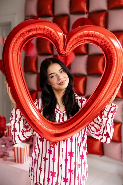 BALON FOLIE ALUMINIU Heart-shaped, 86x83.5cm, red FB207P-007 [1]
