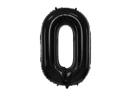 BALON FOLIE ALUMINIU Number "0", 86cm, black FB1M-0-010 [2]