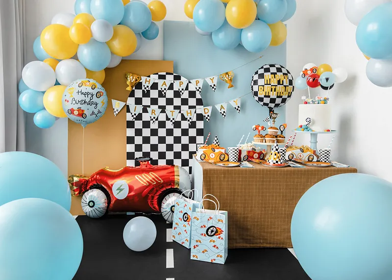 BALON FOLIE ALUMINIU Round Happy Birthday, 35x35cm, mix FB342 [2]
