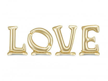 Articole Nunta, Bridal Party - PD BALON FOLIE ALUMINIU Standing foil balloon ''LOVE", 350x114cm, gold FB271S-019