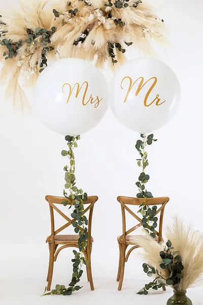PD BALON Giant Balloon 1m, Mrs, white OLBON11D-008-019 [5]