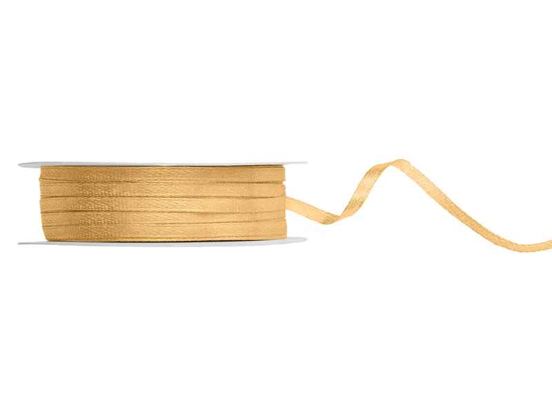 Banda satin - PD BANDA SATIN, Satin Ribbon, light honey, 3mm/50m TS3-491J