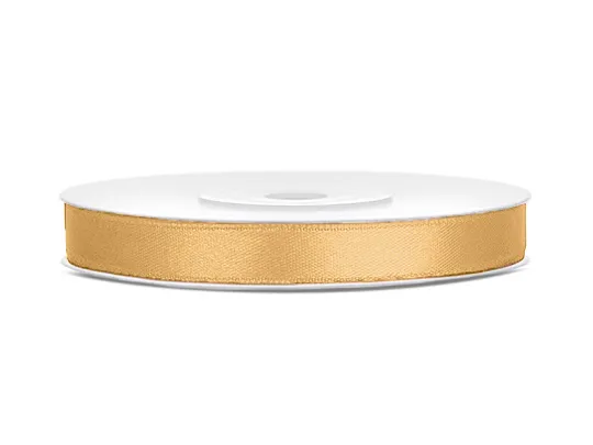 Banda satin - PD BANDA SATIN, Satin Ribbon, light honey, 6mm/25m TS6-491J