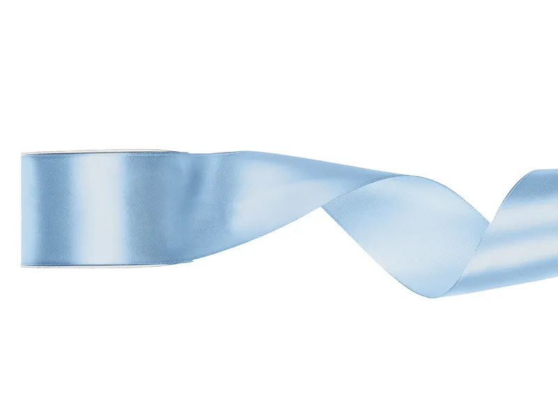 Banda satin - BANDA SATIN, Satin Ribbon, light misty  blue, 50mm/25m TS50-093J