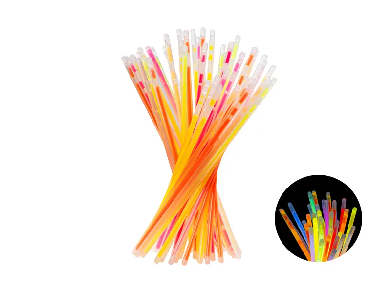 DE SEZON - BETISOARE FLUORESCENTE LUMINOASE, MIX, 20CM, CU CONECTOR 100/SET PSF1