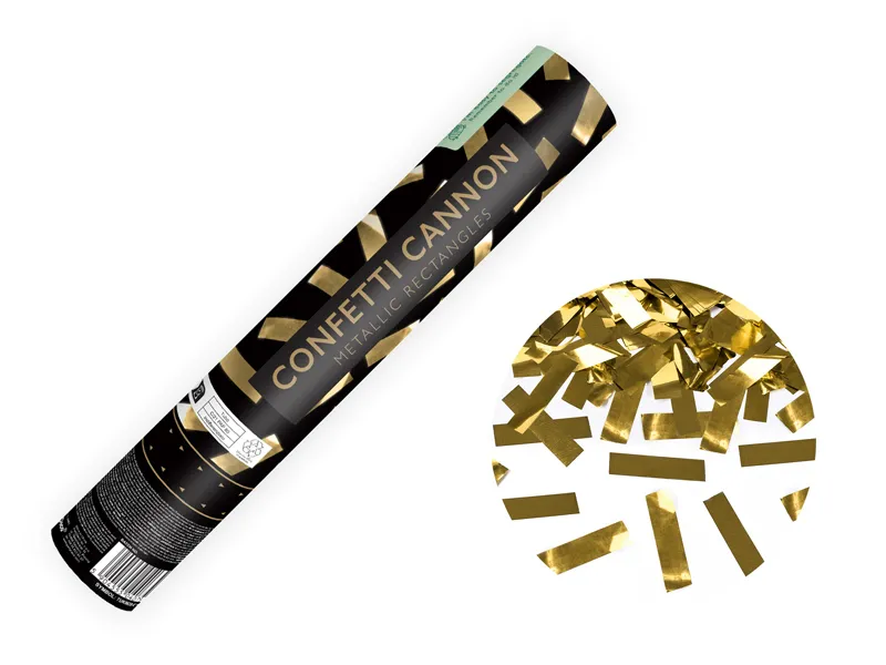 Lumanari tort, Confetti - CONFETTI cannon, gold, 28cm TUKM28-019