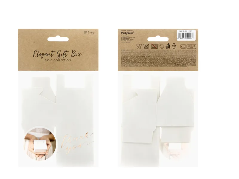 PD CUTIE, Boxes Thank you, white, 6x3.5x5.5cm 10/SET PUDP35-008-019R [6]
