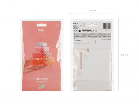 PD DECORATIUNI DIN HARTIE PENTRU TORT Tissue paper, 23cm, mix DB7 [2]