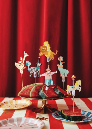 PD DECORATIUNI PENTRU TORT Circus, 9-11.5cm, mix 6/set KPM39 [1]