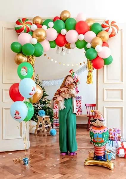 GHIRLANDA DIN BALOANE Candies, mix, 170x155cm GBN15 [5]